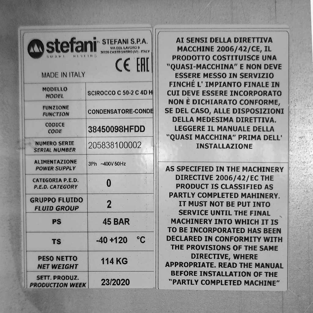 Stefani condenser Scirocco C 50-2 C 4