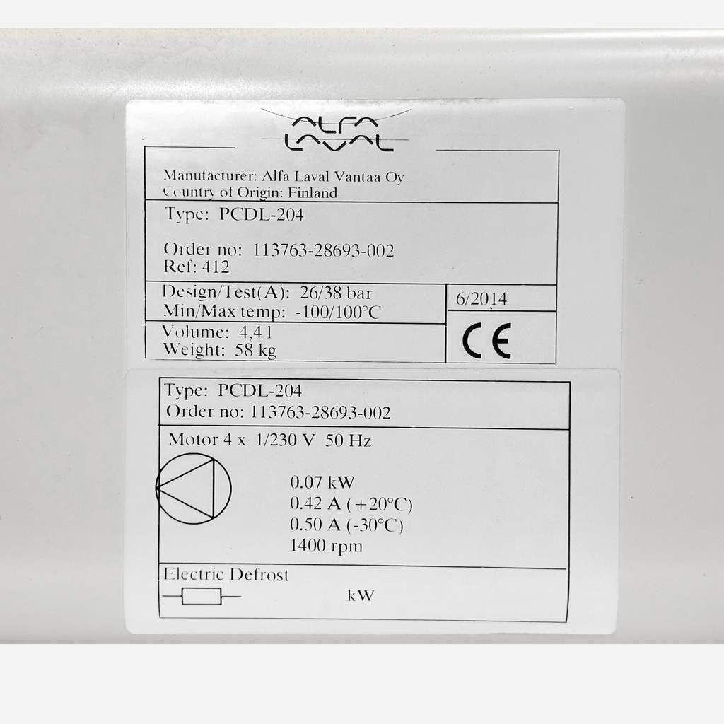 Evaporator polar cat duo PCDL204