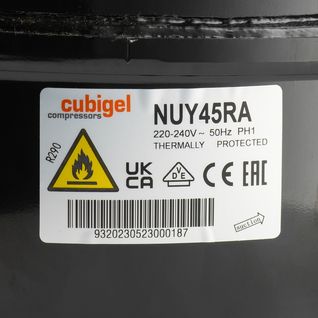 Compressor R290 NUY45RA 4,5cm³ HMBP 230V (NLY45RAA) 