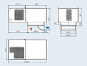 Monoblock kylmähuone, katto/höyrystin katolla, R290, MBP, 230V, 10,9m3 [0°C / +32°C]