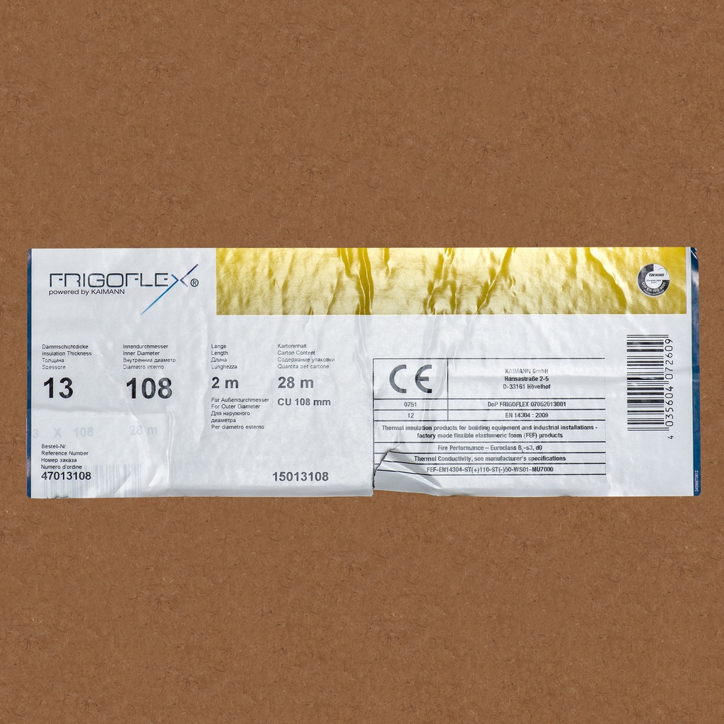 Insulation tube itseliimautuva   13X108mm (28)