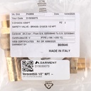 Safety valve 1/2" NPT - G 3/4" D10/CS 24,2bar