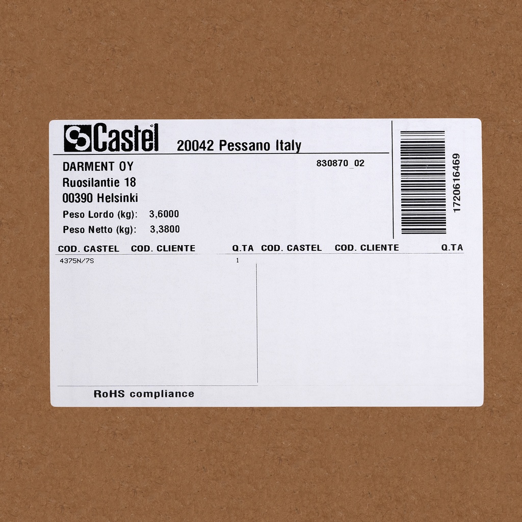 Solid Core Filter Drier polyhedra 4375N/7S 7/8"ODS