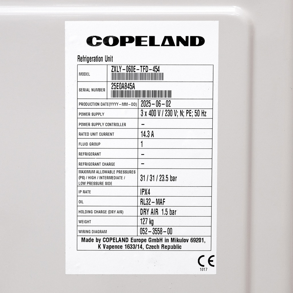 Condensing unit Copeland ZXLY-060E-TFD-454 3274977