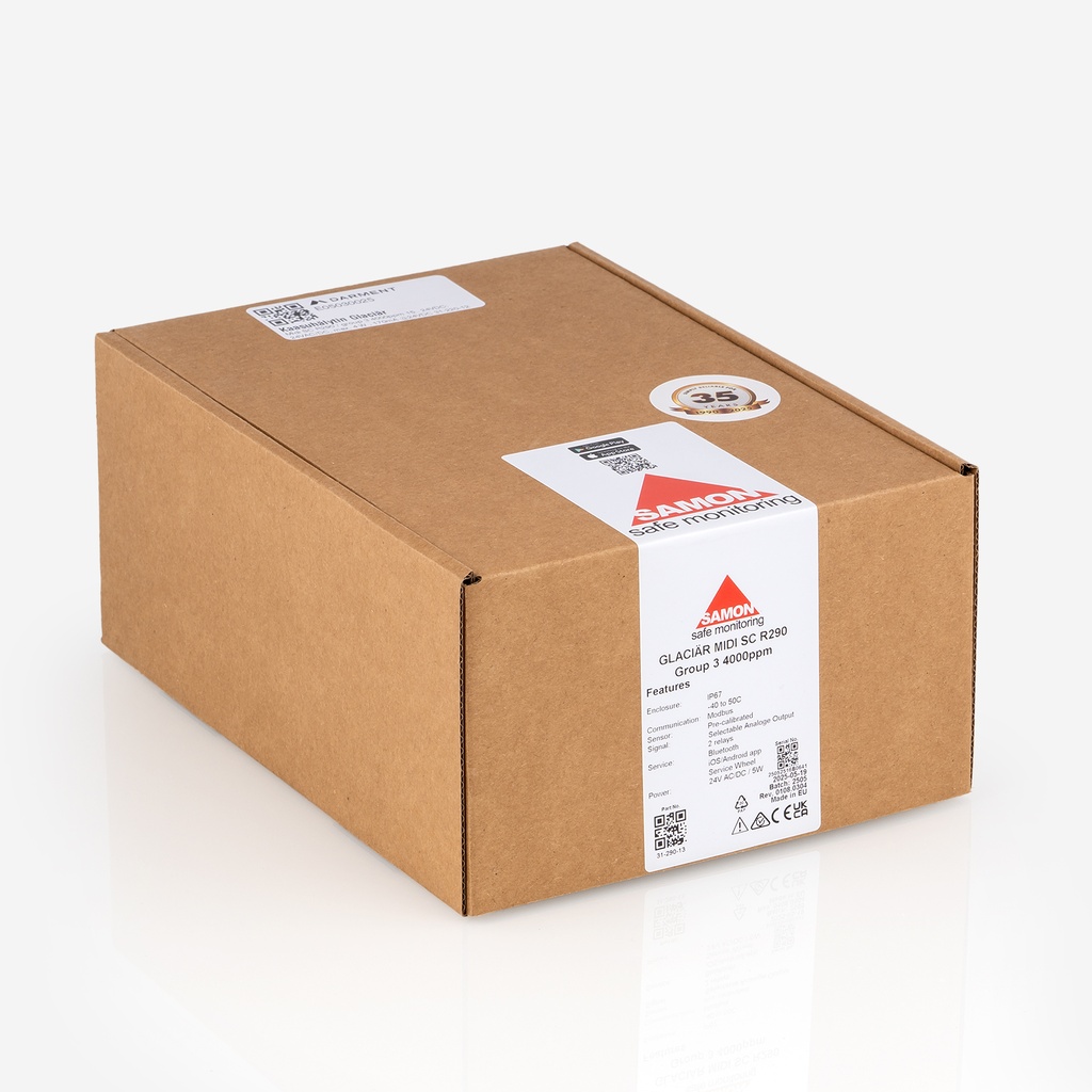 Gas detector Glaciär Midi SC R290 / group 3 4000ppm 15.. 24VDC; 24VAC/DC, max. 4 W , 170mA @24VDC 31-220-12 31-290-13