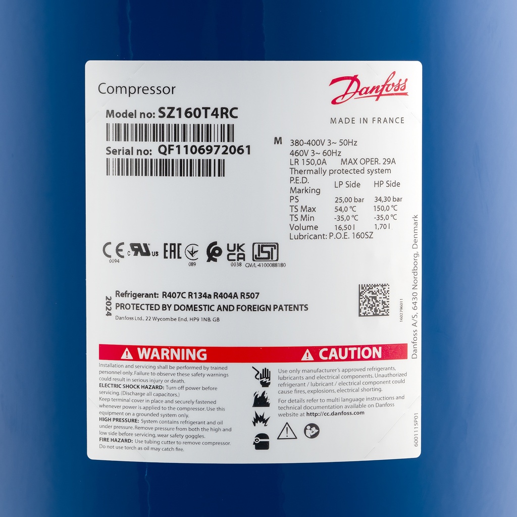 Compressor SZ160T4RC 400V (Rotalock)