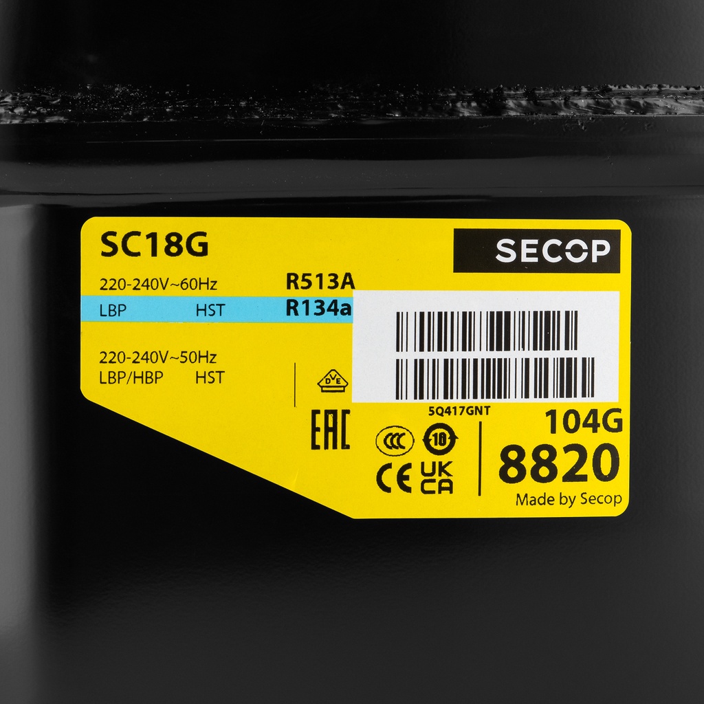 Compressor SC18G 195B0059 17,69cm³ R134A LBP/HBP 230V 