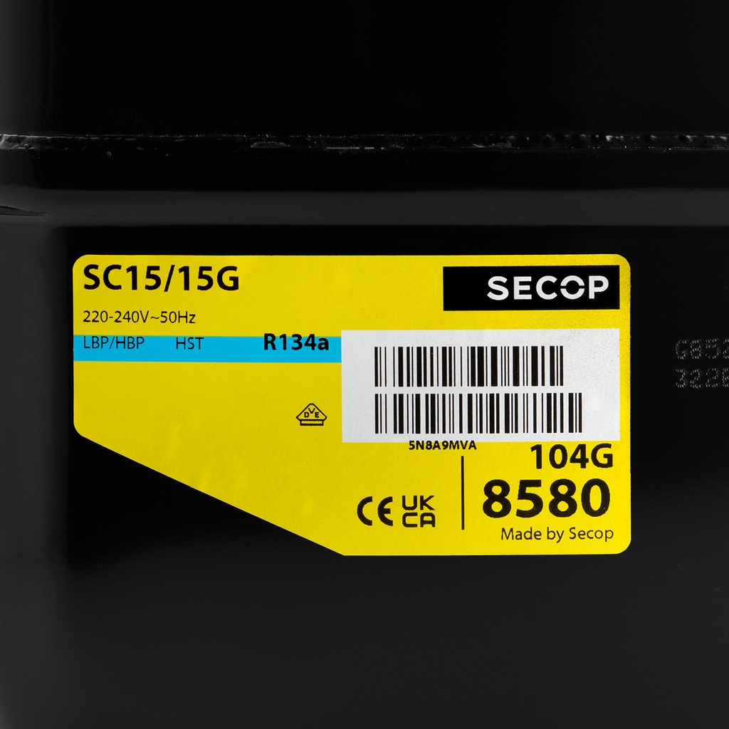 Compressor SC15/15G 195B0056 2x15,28cm³ R134A LHBP 230V