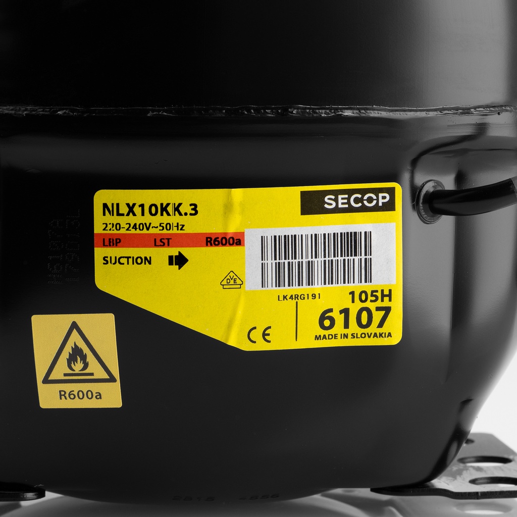 Compressor NLX10KK.3 105H6107 10.09cm³ R600a LBP 230V