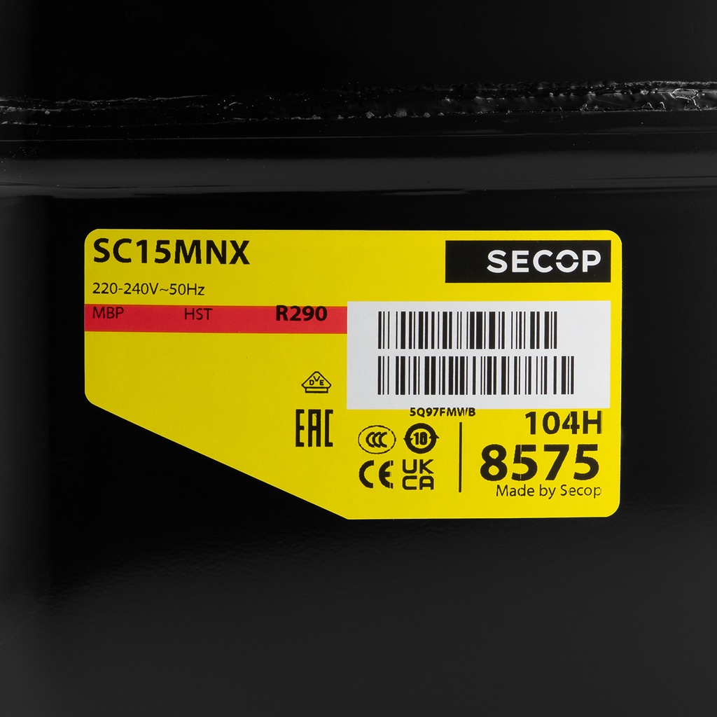 Compressor SC15MNX 104H8575 15,28cm³ R290 MBP 230V