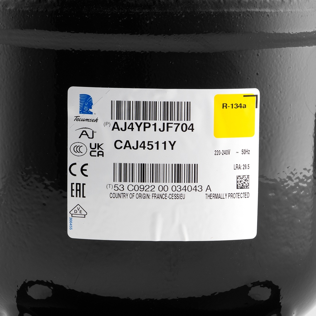 Compressor CAJ4511Y 32,70cm³ R134A HBP 230V