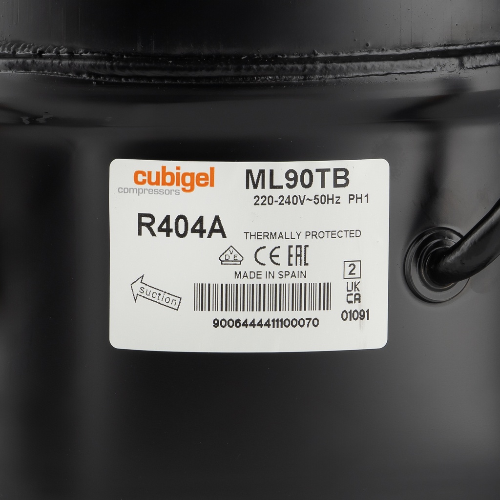Compressor ML90TB 8,86cm³ R404A HMBP 230V 3/8HP