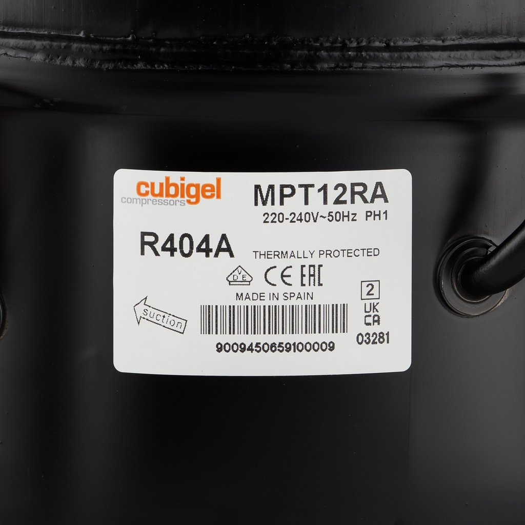 Compressor MPT12RA 12,05cm³ R404A HMBP 230V 3/8HP