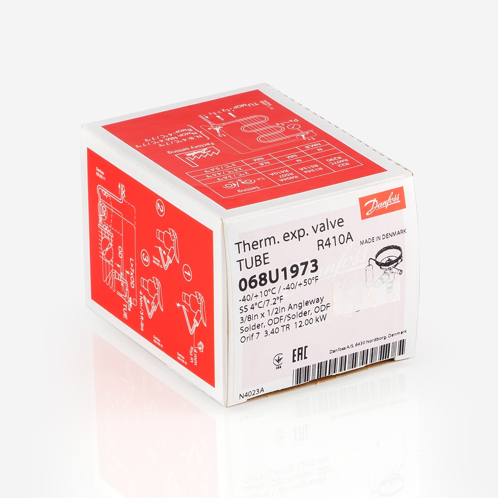 Thermostatic Expansion Valve Danfoss 068U1973 TUBE 7 R410A 