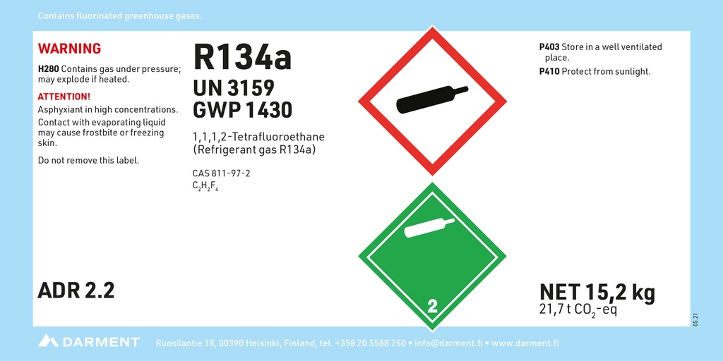 Refrigerant R134A