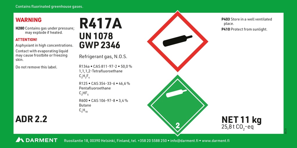 Refrigerant R417A