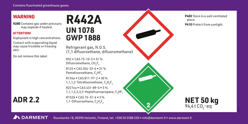 Refrigerant R442A