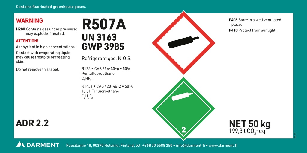 Refrigerant R507A