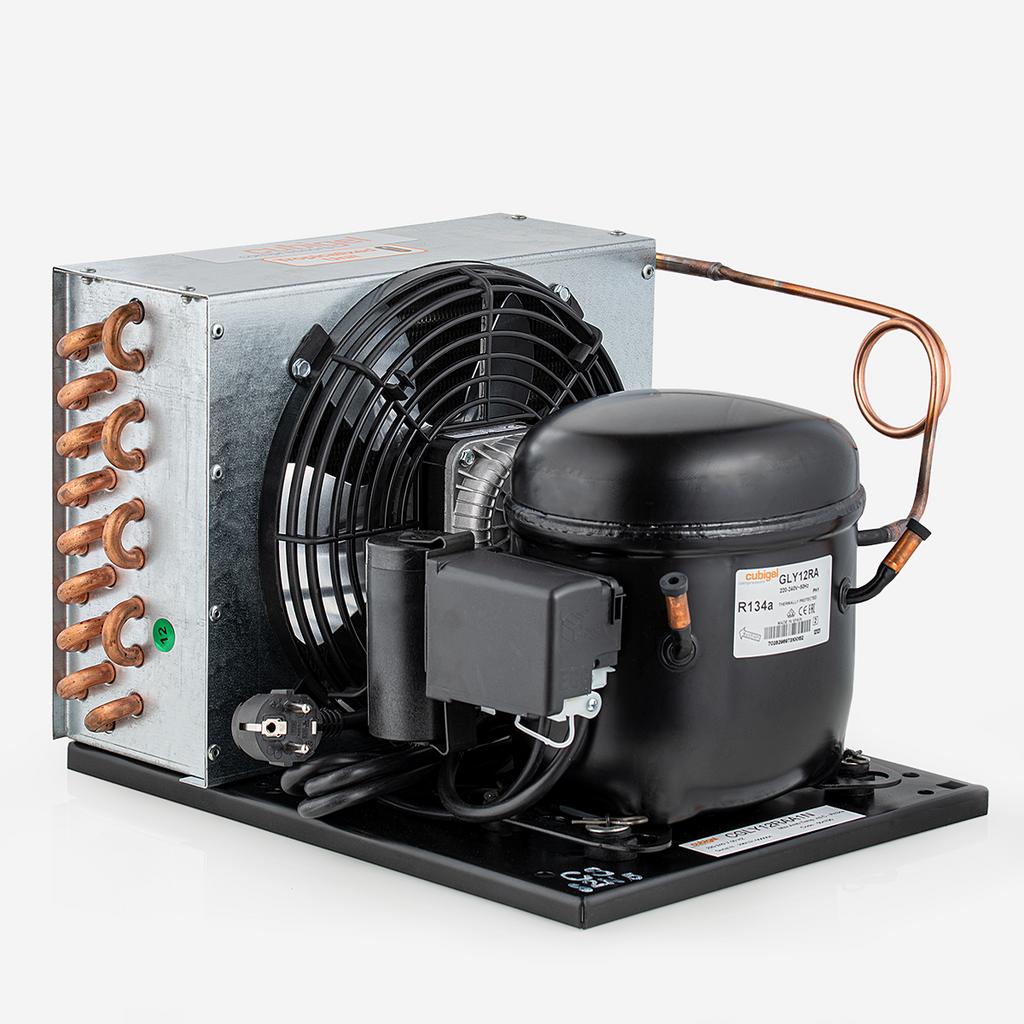 Condensing unit CGLY12RAA1N 10,70cm³ R134a -5/+35°C 662W  HMBP 230V (no receiver)