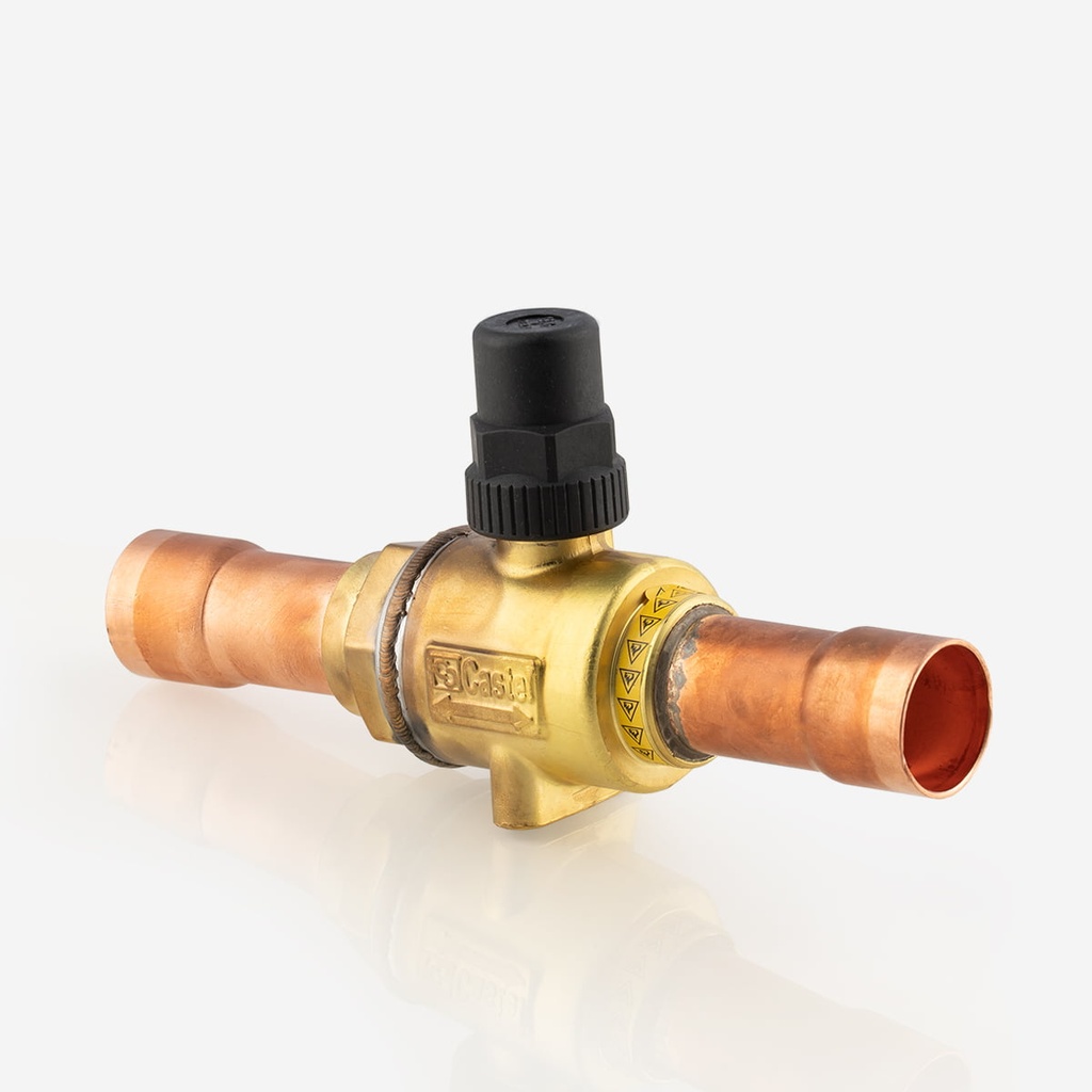 Ball valve ODS 3 1/8" + schrader 6591/25A