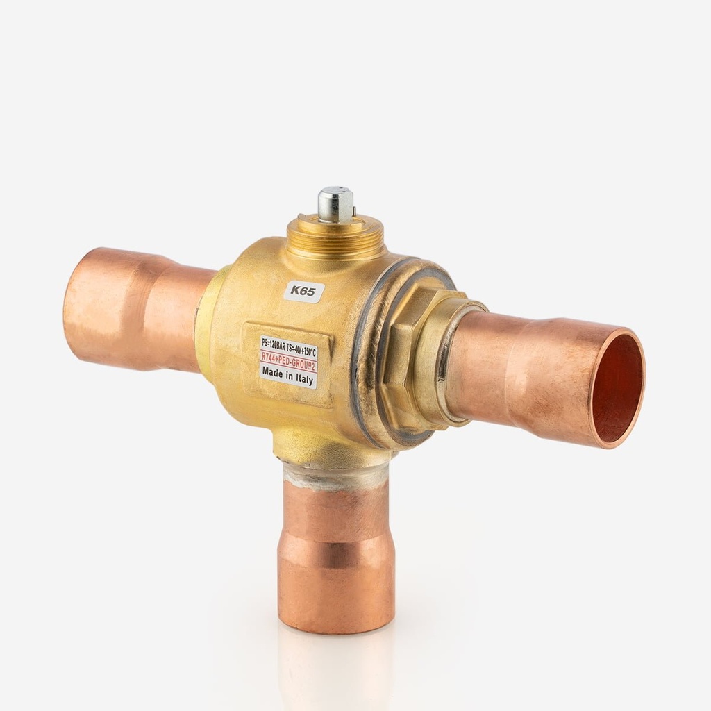 3Way Ball valve 1 5/8"-ODS REF1.1.N.F.158.MPK65 K65 CO2
