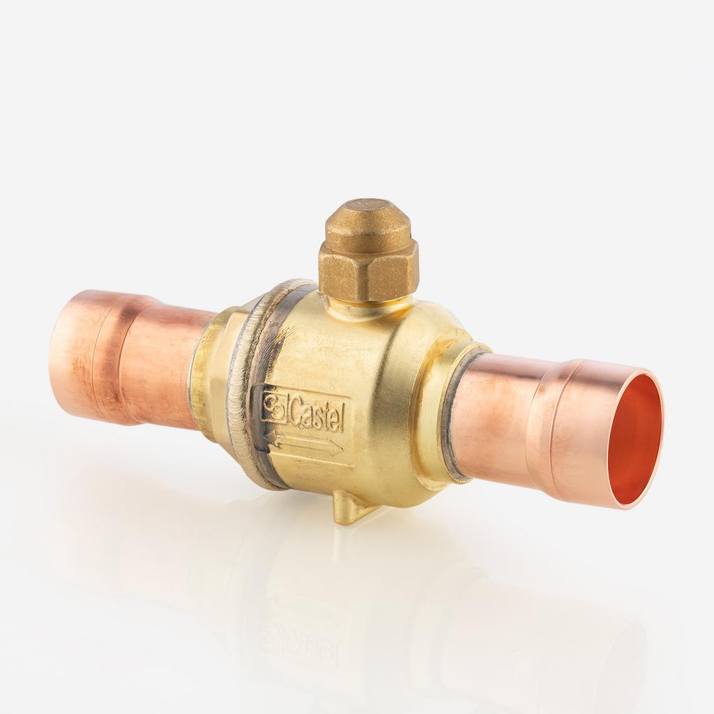 Ball valve Co2 80bar 2.1/8"-54mm ODS