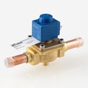 Solenoid valve with coil (Poly)  1098N/5A6 5/8"-ODS 230V