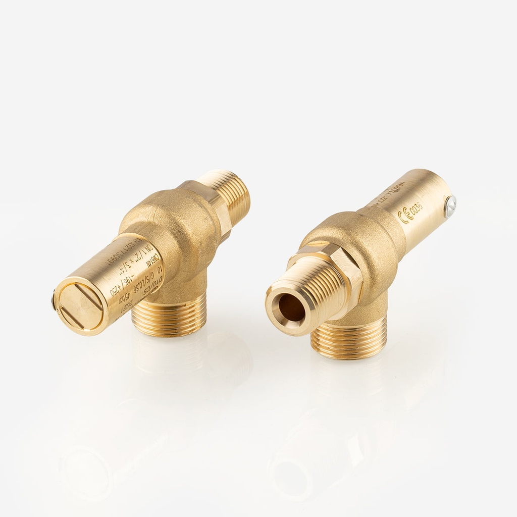 Safety valve D10/CS 1/2"NPT - 3/4"G 45bar