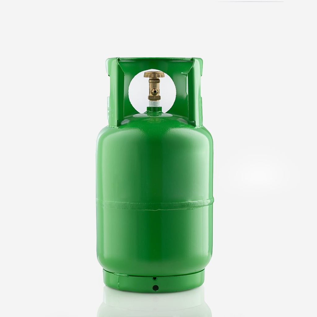 Empty green cylinder 12l 48bar   1 x 1/4" SAE valve