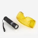 Mini UV flashlight + glasses Mastercool 53513-UV