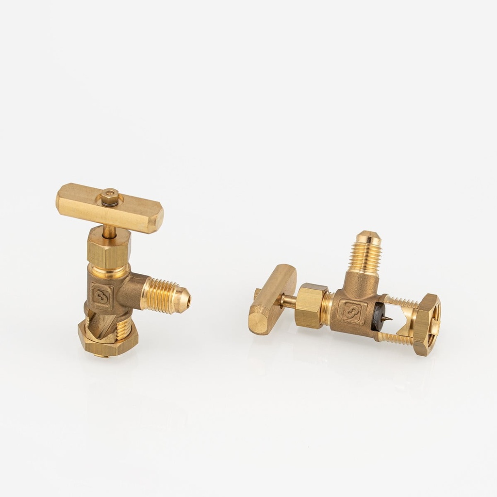 Piercing valve with schrader 8330/A for 6-10mm pipe size