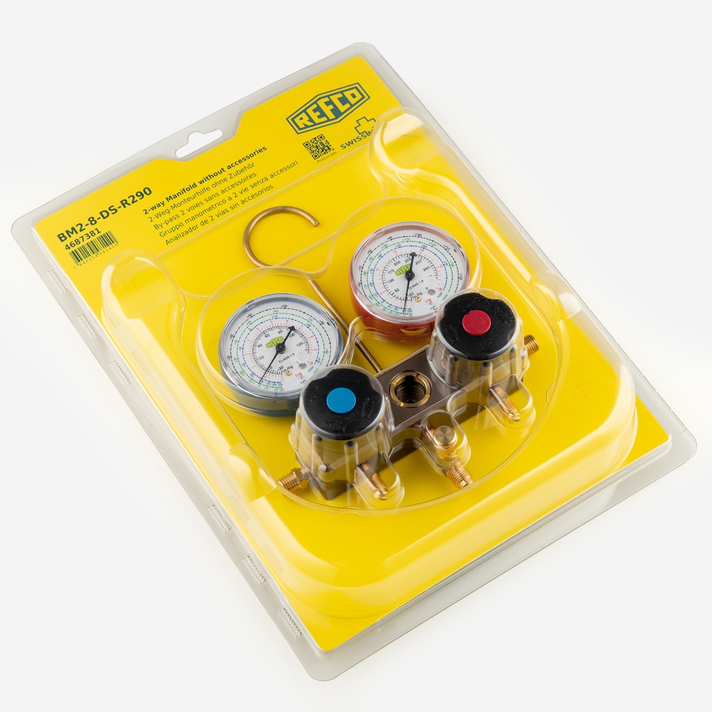 Manifold Refco 2-way BM2-8-DS-R290 (R290,R600,R600a) 