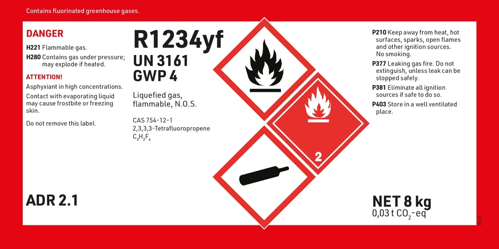 Refrigerant R1234yf