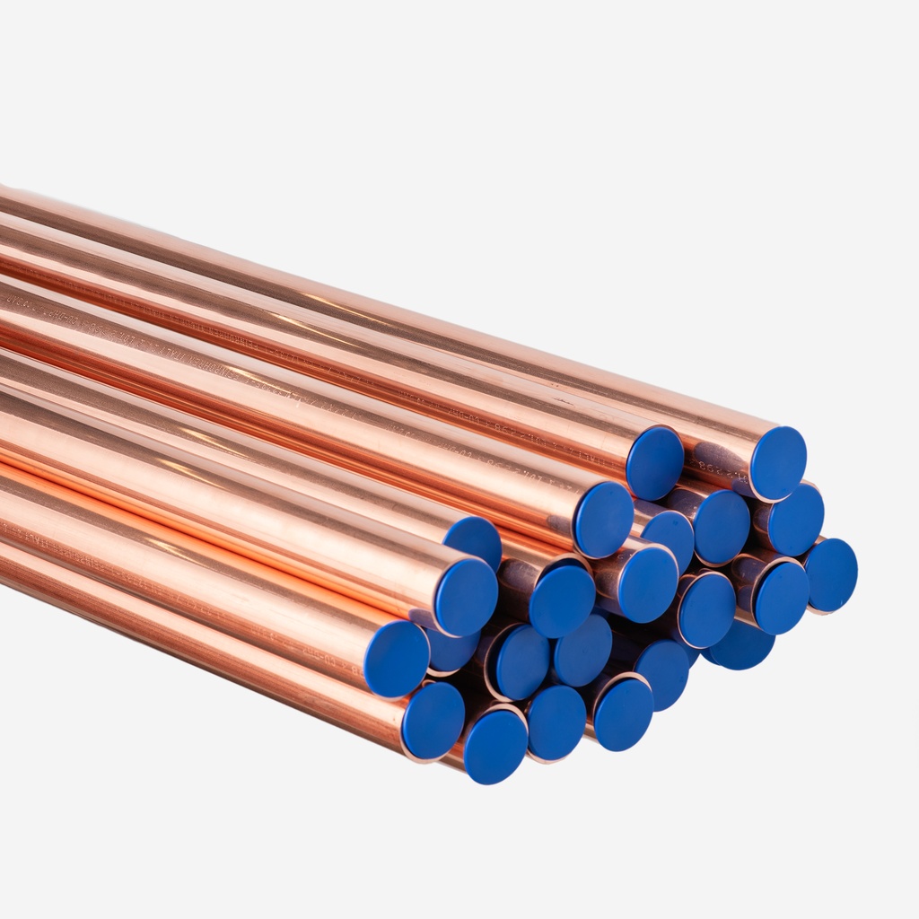 Copper Tube, 1 5/8"(41,27) x 2,75mm x 4m, Green 80 bars, MWP 80bar