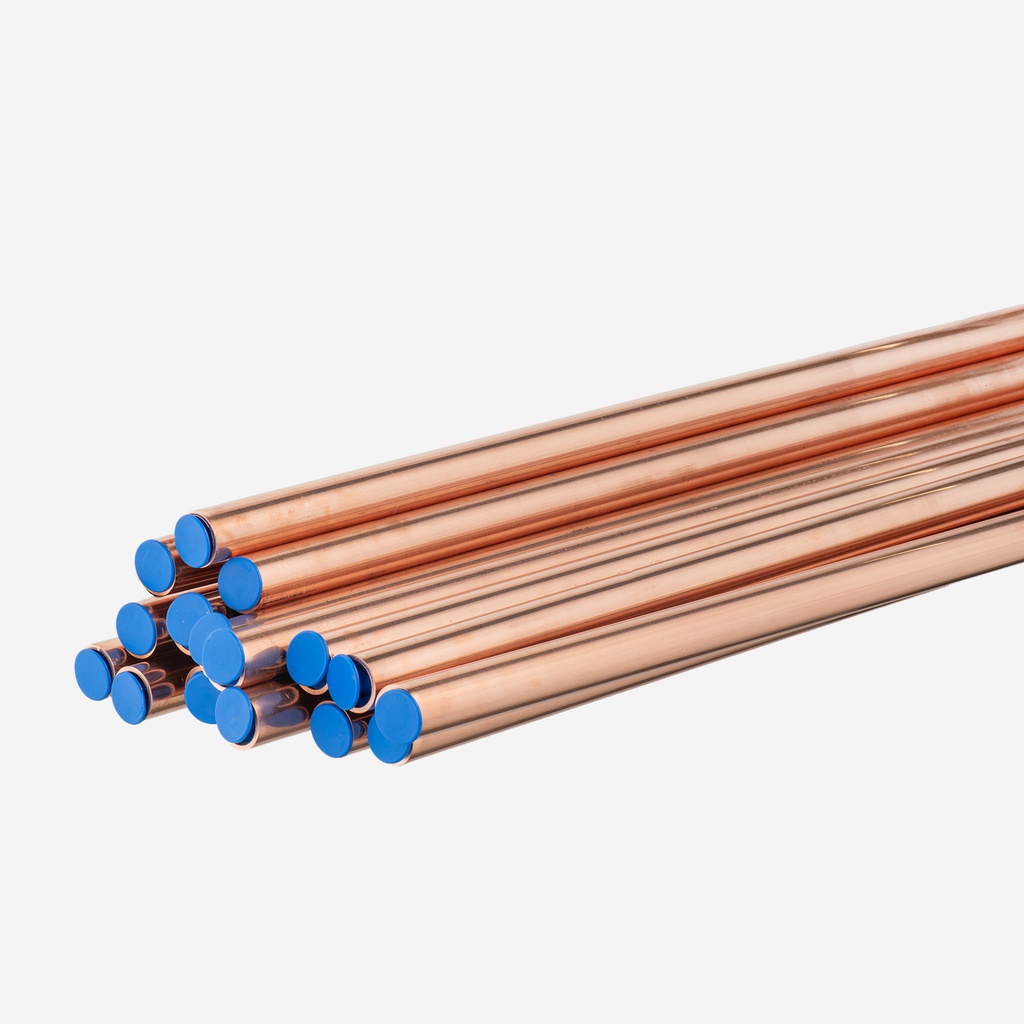 Copper Tube, 1 3/8"(34,92) x 3,40mm x4m, Green 120 bars, MWP 120bar