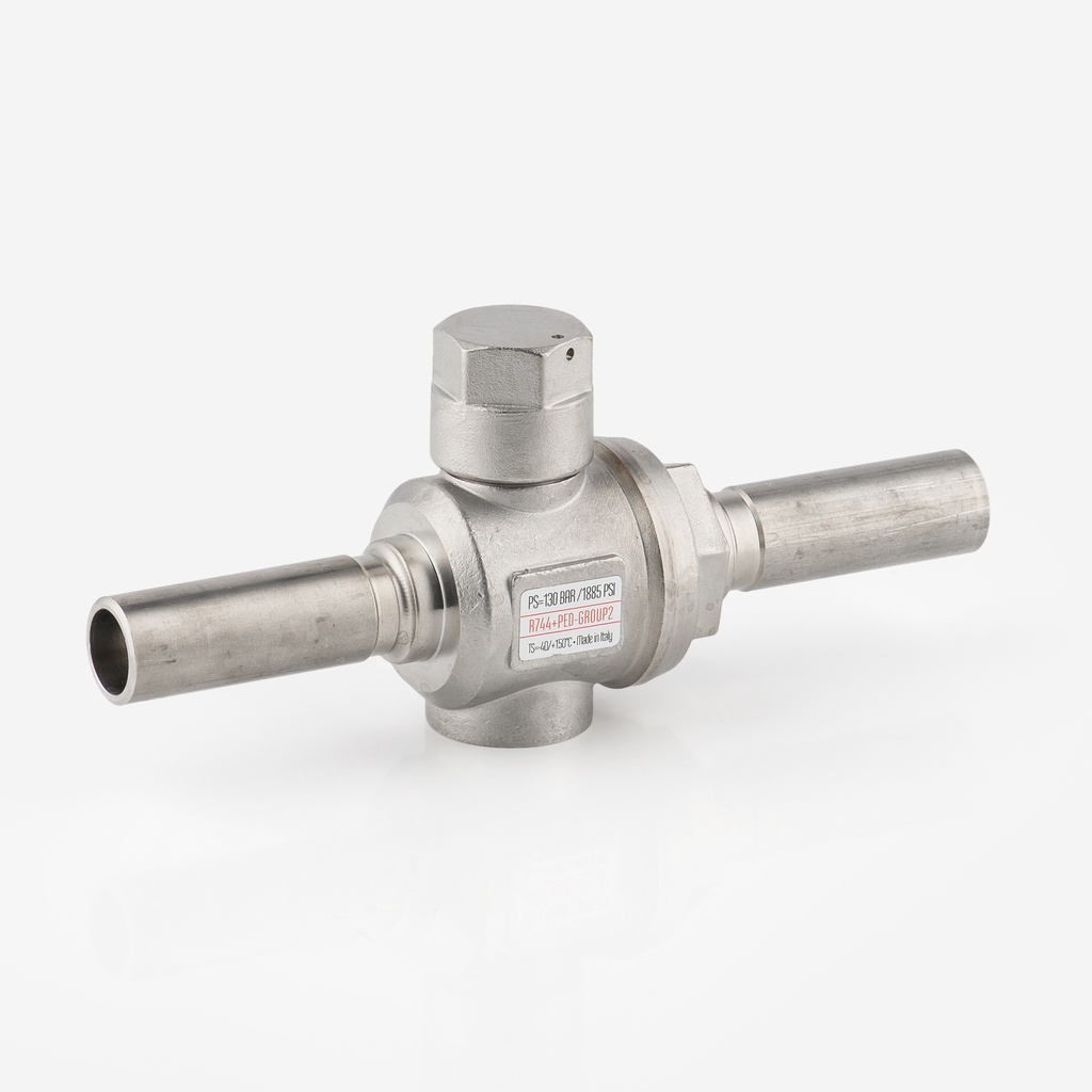 BV21KD15X0000 ball valve 2-way for R744 K-type DN15 with OD stainless steel connections