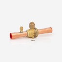 Ball valve ODS 22mm with schrade 601017689 45bar HFC/CO2
