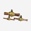 Ball valve ODS 12mm Polyhedra    6570N/M12A + 1/4" access valve  