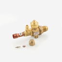 Ball valve 1/2"-ODS 1/2"-SAE CO2 REF1.1.S.A.K12.2.F12 K65+schrad.