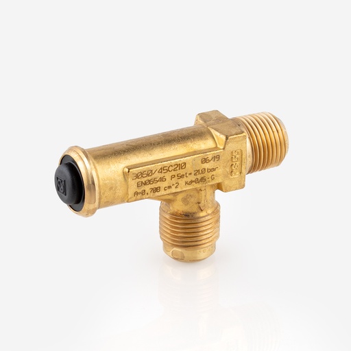 [D15011040] Varoventtiili 1/2"-NPT 5/8" SAE 3060/45C210 21bar