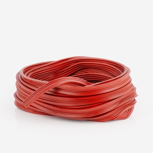 [F11011035] Äänieristekumi 25X6mm silikoni/punainen