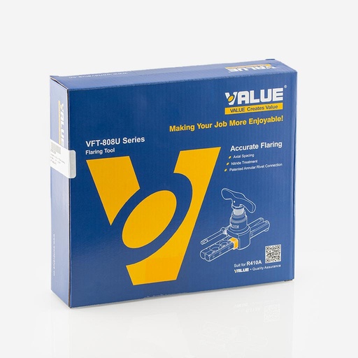 [J03031026] Laippatyökalu VFT-808U-MI 6-19mm, 1/4" - 3/4" (momentti) 