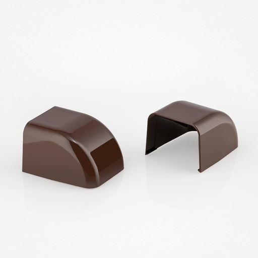 [K03011026] Asennuskourun pääte 90° 80x60 ruskea 9806-114-60 (10)