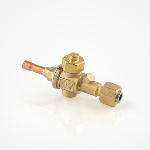 [D03021039] 2-way valve Co2 140bar Refrigera 3/8" GAS/F - 3/8" ODS K65