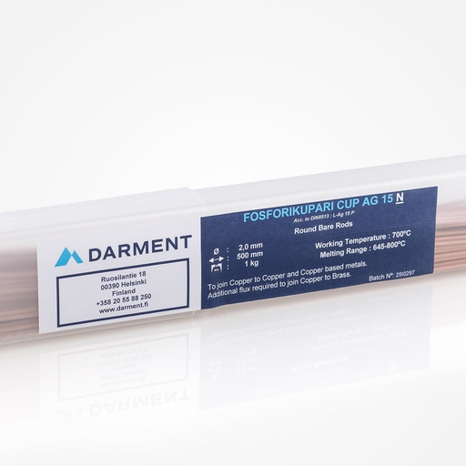 [H04011011] Fosforikupari AG 15 - Ø2mmx500m 1kg muovipaketissa Nanotech