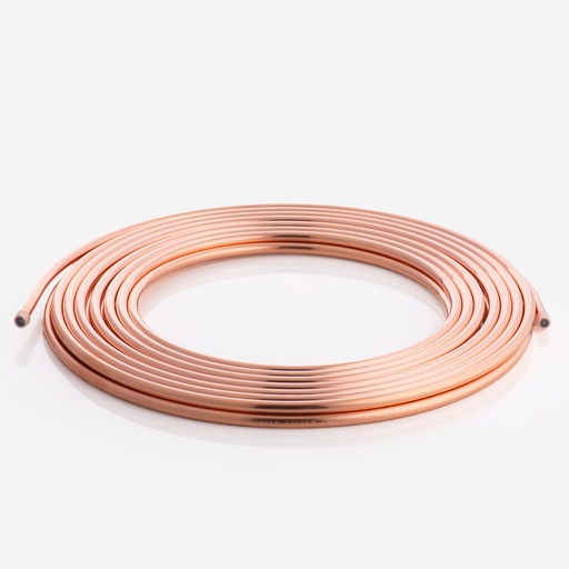 [F01010008] Copper Tube Coil,3/8" (9,52) x 1,0mm x 15m, Green Standard, MWP 139bar