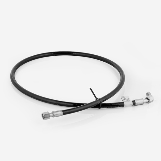 [F12010009] 3/8" hose 071/07, 1500 mm lenght, straight fitting 3/8" FSAE - 90° female fitting 3/8" FSAE
