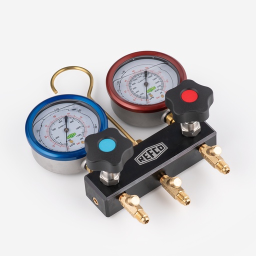 [J02030052] Mittarisarja Refco R744 (Co2) M2-3-DELUXE-DS-R744-TC + letkut (4688878)